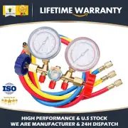 AC Diagnostic Manifold Freon Gauge A/C Tool Kit 0-220PSI US
