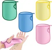 Shower Gloves - Shower Gloves | 4X Reusable Massage Mitts Gentle Spa-Grade Cleansing For Toiletry Travel Boy Girl Kids' Washcloths Sensitive Skin Children, Delivers A Soothing Clean