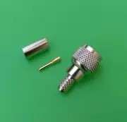(1 PACK) Mini-UHF Male 3-PC Crimp Connector for RG58 RG142 LMR195 - USA Seller