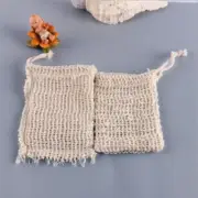 Natural Eco-Friendly Sisal Soap Saver Bag Net Mesh Exfoliator Foaming Net Beads