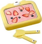 Rolled Ice Cream Maker | Roller Yoghurt Maker Cold Plate with Spatulas,Versatile Ice Cream Pan for Adults Teen Friends Child Families Activities Enjoyment