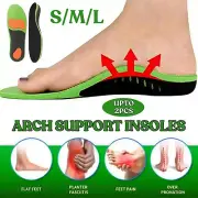 Orthotic Insoles Pad Flat Foot Plantar Feet Fasciitis High Arch Support Insert