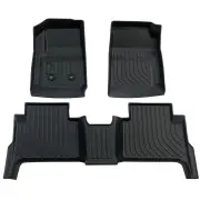 [USA Direct] 2XFront Floor Mats+1XRear Floor Mat TPE Rubber for For Chevrolet Colorad Crew cab 2015-2022