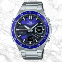 在飛比找momo購物網優惠-【CASIO 卡西歐】EDIFICE 運動風大錶面指針數位雙