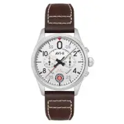 AVI-8 Spitfire Lock Chronograph Aircraft White Watch - Brand New