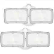 LEPOWER 2 Pack LED Security Light Dusk to Dawn Outdoor Flood Light Fixture wi...