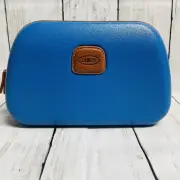 Bric’s Qatar Airways Exclusive, Cosmetic Case, Blue w/ Brown, Hard-Shell
