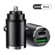 USB C Car Charger Type C 100W Fast Charging Phone Charger For iPhone Samsung