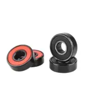 Superior Quality ABEC 11 Red Shield Black Skateboard Bearings for Skaters