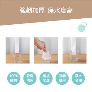 渥思 A規100%純棉拋棄式抹布 台灣製 加厚 一次性抹布 免洗抹布 懶人抹布