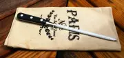 SABATIER, STEEL 8 IN, FORGED BASE - BLACK PLASTIC