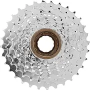 Baxnore 9 Speed Cycle Cassette Freewheel, Wear Resistant Steel Rotation Freewheel, Lightweight Hollow Variable Speed Cycle Rear Sprocket for Cycling Components