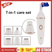 7 IN 1 Electric Epilator Women Painless Facial Body Hair Removal Trimmer Shaver!