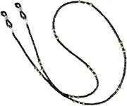[LIFKOME] 2Pcs Retro Glasses Chains with Beads Durable Holder for Sunglasses and Masks Design for Parties and Everyday Use