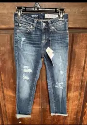AG Girls Jenna Roll Cuff Denim Jeans, size 8, NWT