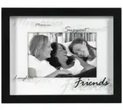 Malden International Designs Friends Shadow Box Photo Black Frame 4X6 Photo