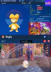Pokemon Scarlet/Violet ✨SHINY MAGBY EGG 6IV Modest Hatch Your Egg TRADE