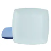 Gibson Home Grayson 4 Piece 10.5 Inch Square Melamine Dinner Plate Set in Ass...