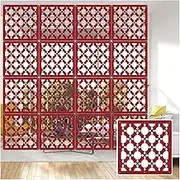 Hanging Room Divider, Semi-Privacy Wood Plastic Partitions Panel Screen,Hollow Out Bedroom Hotel Entrance Hall Decoration Screen,29/39cm