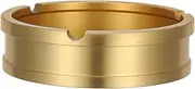 FONDOTIN Retro Brass Ashtray Ash Holder for Home Office Garden and Dining Table Decor Elegant Smoking Accessory for Men Smokers and Stylish Spaces