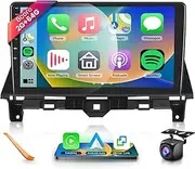 Podofo 10.1 Inch 1280 * 720P IPS Touch Screen Android 13 GPS WiFi Bluetooth 32-Band DSP HD Backup Camera Car Radio Stereo for Honda Accord 2008-2013, Wireless CarPlay/Android Auto