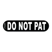 Rogz Do Not Pat Small Personalised Pre Made Badge to Fit the LetzGo Dog Harness