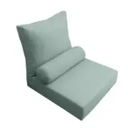 Knife Edge Medium 24x26x6 DeepSeat Back Rest Bolster Insert Slip Cover Set AD002