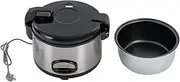 10L Rice Cooker, 220V 1600W Commercial Electric Rice Cooker, Rice Cooker Fast Cooking with Time Display & Cooking Time Preset for Restaurant, Home