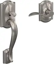SCHLAGE FE285 619 Acc CAM RH Lower Half Handleset, Camelot Interior Trim, Satin Nickel