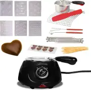 Total Chef Fondue Set, Chocolate Melting Pot, 8.8 Oz (250 G), Electric Melter fo
