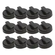 Replacement Heater Knobs Set of 12 in Black Compatible with Deck Heaters