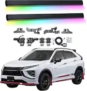 BJOHQ Electric Running Boards Compatible for Mitsubishi Eclipse Cross 2018-2025 with Light, SUV, Off-Road & Pickup Trucks - Retractable Truck Steps & Nerf Bars