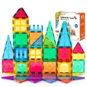 Magnetic Building Blocks, 60 PCS Kids Magnetic Tiles Set - Building
