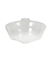 Chrysler Large Schoolhouse Shade in Clear Glass