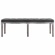 Luxury Long Bench Stool Padded Linen Seat Bedroom Hall Furniture Antique Style