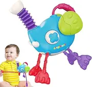 Sensory Pull String Toy - Colorful Kids Car Seat Toy,Funny Preschool Educational Activity, Child Travel Games for Boys, Girls