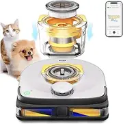 UBPET 22000 Pa Cyclone Robot Vacuum Cleaner, The Strongest Suction Power, Especially for Pet Hair on Carpets, LiDAR Nav, App Control, V10