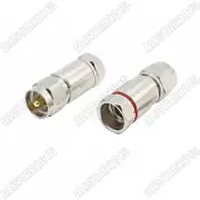 1x UHF Male PL-259 Connector for Corrugated Copper 1/2" Super Flexible Cable