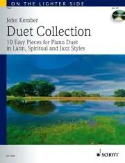 Duet Collection 10 Pieces Piano Duet in Latin Spiritual & Jazz Styles with CD
