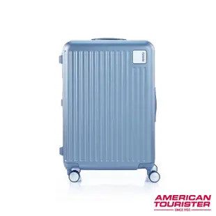 【AMERICAN TOURISTER 美國旅行者】24吋 LOCKation一點式扣鎖輕量注塑框箱PC行李箱(四色可選)