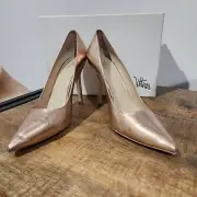 Wittner Rose Gold Balbour Heels Sz 8 RRP$159