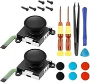 Replacement Joystick Set Controllers Joystick Analog Thumb Stick Tools Kit for Switch Lite for Joy-Con Controller