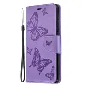 For Huawei P40 Lite E Butterfly Embossing PU Leather Wallet Case For Huawei Y7P