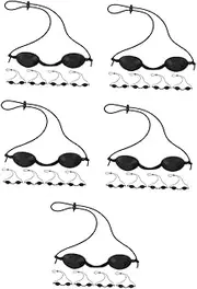 Beavorty 5sets Protective Goggles Eyemask Eye Masks Facial Masks Eyepatches Eye Goggles Eye Protection Shade Eye Goggle Protection Eye Protection Cover Safety Goggles Black 5pcs*5