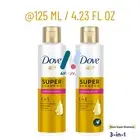 DOVE Super Shampoo 3 in 1 Anti Dandruff Hair Loss Fall Regrowth No-Slip 2X 125ml
