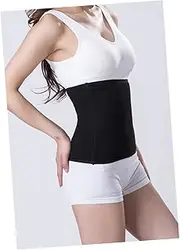 Kisangel 1pc Slimming Belt Lumbar Warmer Breathable Back Strap Stomach Warmer Breathable Belt Waist Support Protection Belt Black Heater Back Brace Warmer