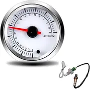 BGBLKLGPPN 52mm Air Fuel Ratio Gauge with Narrowband O2 Oxygen Sensor OE 0258006028 7 Color Backlight Pointer Display Racing Gauge for Car Boost Gauge(Gauge and Sensor)
