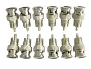 RCA Male-BNC male Audio 12 Pack connector Converter US Seller 4076-12