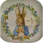 BEATRIX POTTER Peter Rabbit Spring MELAMINE 10" Easter Dinner Plate Set of 4 NEW