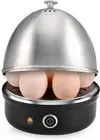 Rapid Egg Cooker 7 Egg Capacity Electric Egg Cooker for Hard Boiled Eggs Poached